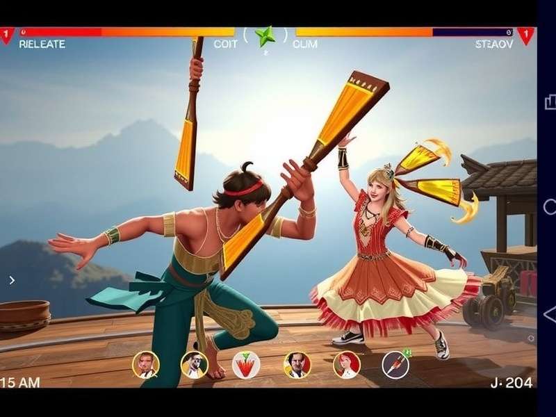 Flaming Edge Dueling Gameplay Screenshot